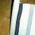 The material is wrapped around the pipe and pinned for a measurement. The pattern on the material made it unnecessary to pin the entire length. The material is wrapped around the pipe and pinned for a measurement. The pattern on the material made it unnecessary to pin the entire length.