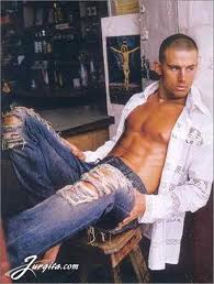 Channing as male model prior to acting career