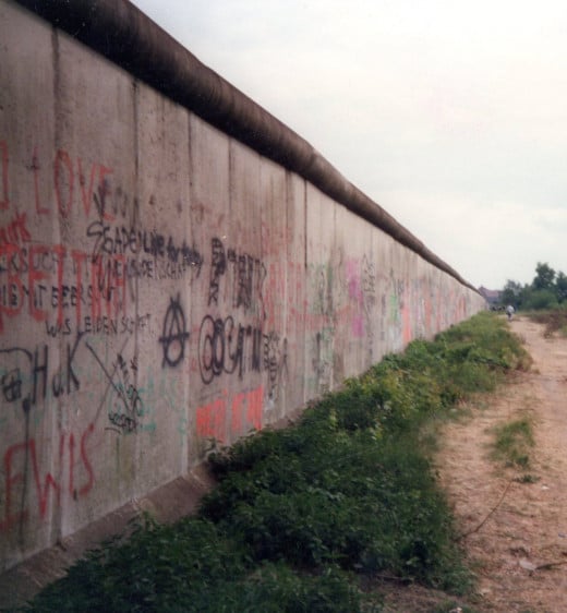 The Berlin Wall, 1988.