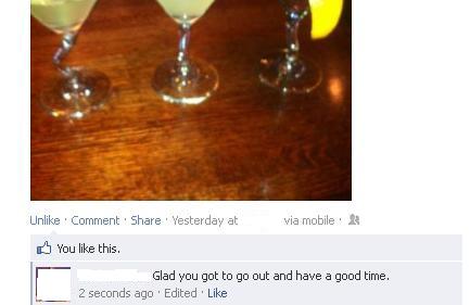 The Edited button appears beneath the comment.