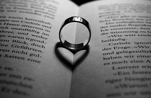 Book with a heart