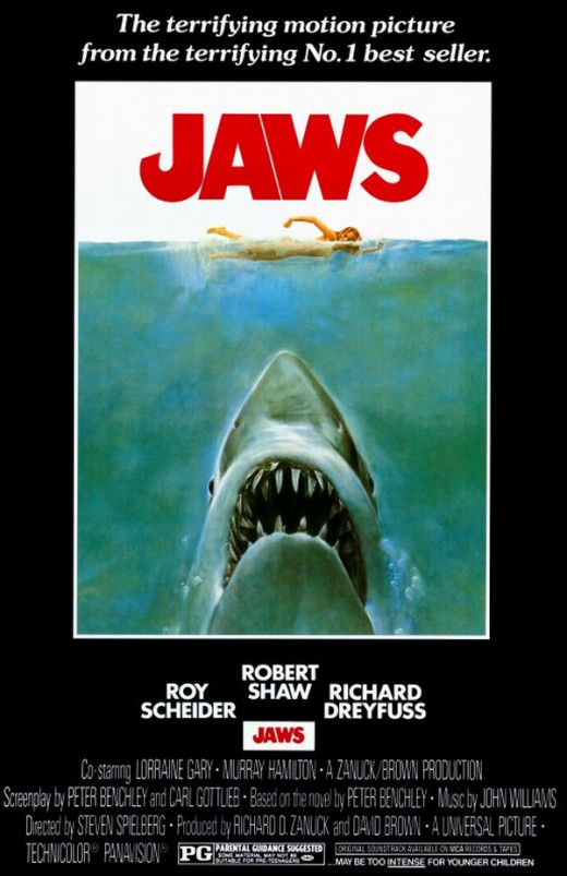 Jaws (1975) art by Roger Kastel