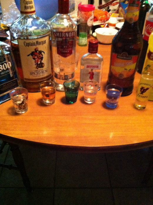 Poured drinks