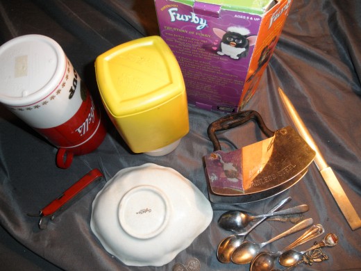 Here is a junk drawer lot of stuff that I put up for sale on Ebay. I love junk drawer lots but you should generally sell these with auction format.