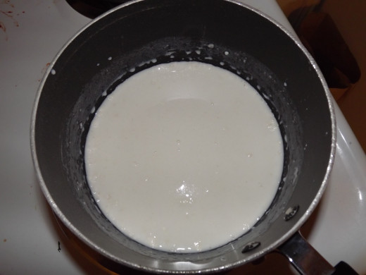 Flour/milk mixture.