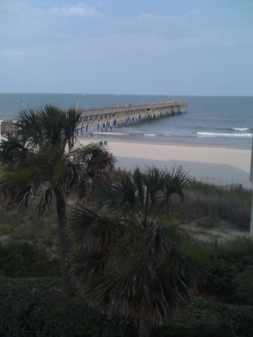 Having the balcony was a big plus.  The pier was right outside, we had a great view.