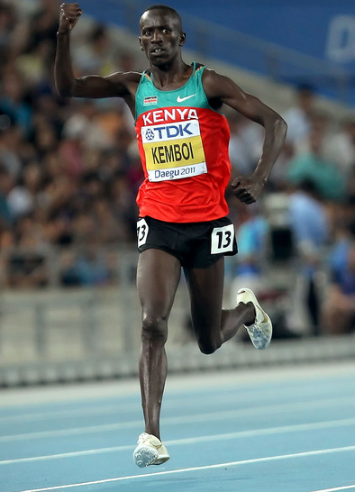 Ezekiel Kemboi, current world champion and Athens Olympics champion,