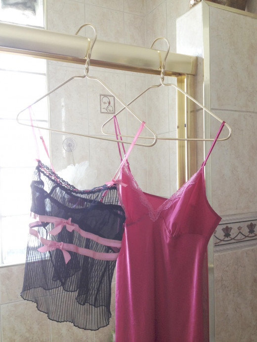 Hand wash your vintage garments and hang them to dry, as long as the fabric is not stretchable.
