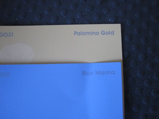 Paint colors used for redo.