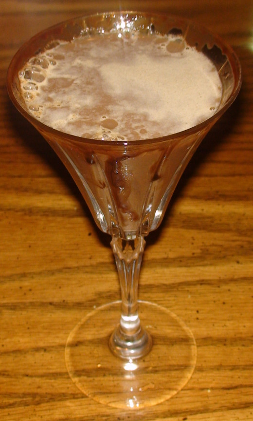 Basic Chocolate Martini ready to drink!