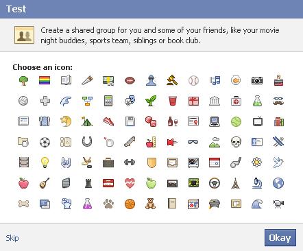 Select an icon and then click "Okay." Alternatively, don't select an icon and then click "Skip."