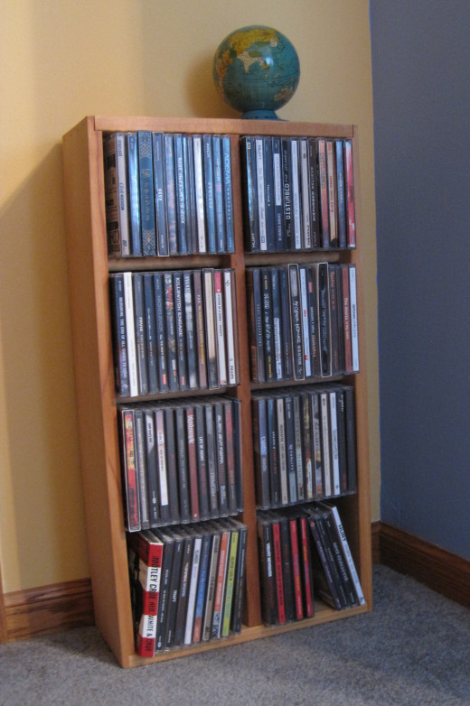 Wooden CD Rack