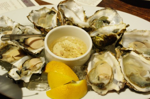 Oysters:  a great source of iron