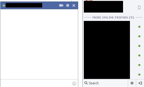 Click the name of the person you want to appear offline to.