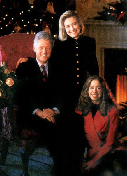 Bill Clinton and family.