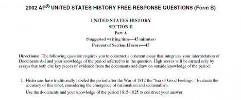 Ap european history practice essay questions