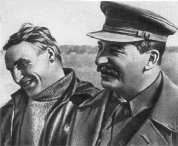 Stalin and Chkalov. From a public domain