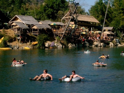 It only looks like fun and games... local villigers warn the waters are now cursed by death