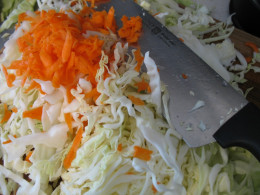 Slice or grate your vegetables Slice or grate your vegetables