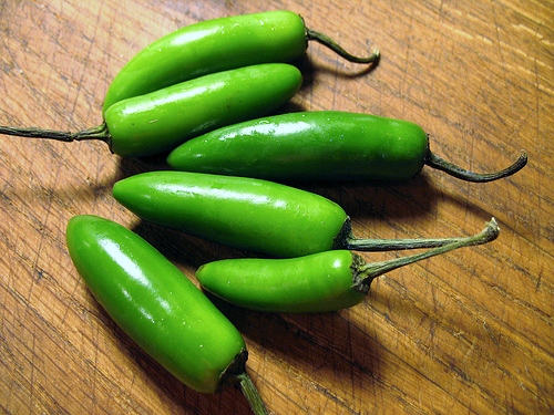 Serrano Peppers "in the raw"