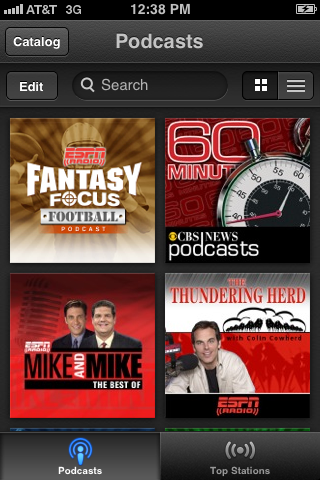 Tap the podcast you want to set up automatic downloads for to open the Episodes screen for that podcast.