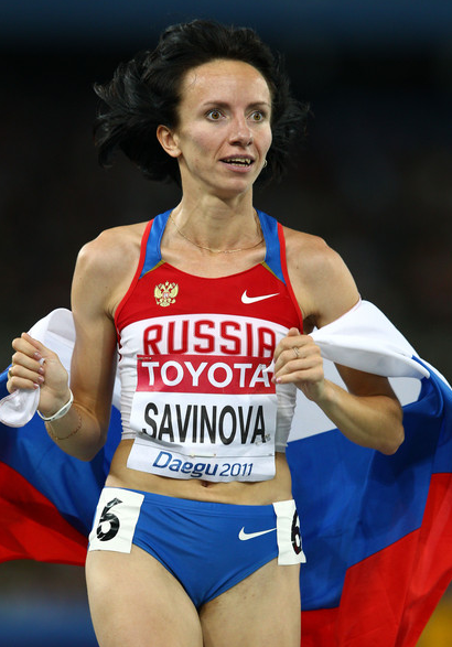 Mariya Savinova of Russia 