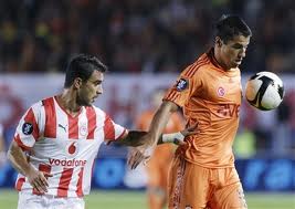Milan Baros (on right)