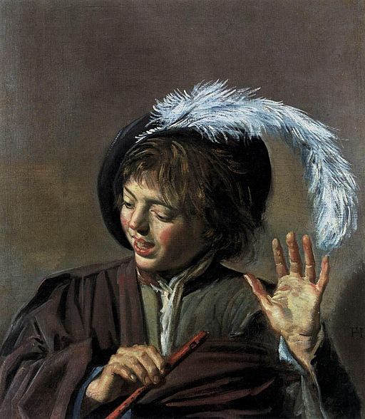 Frans Hals - Singing Boy with a Flute