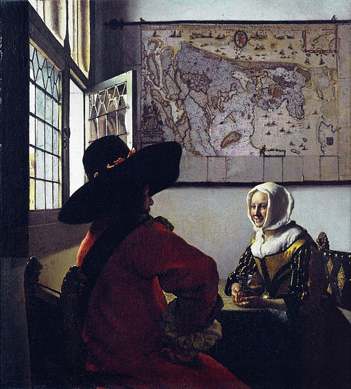 Jan Vermeer - Officer and a Laughing Girl