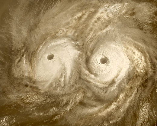Artist's illustration based on photos and data from the European Space Agency's Venus Express spacecraft.