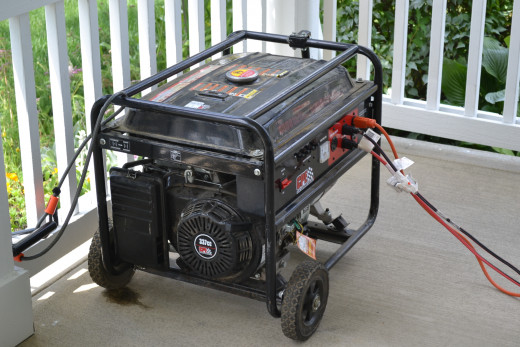 Keep the generator away from the house, well ventilated, grounded, and locked