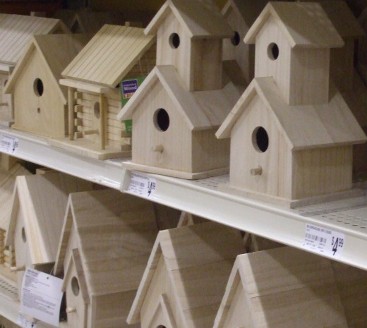 Unfinished wood structures