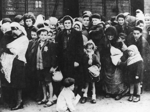 Auschwitz concentration camp, arrival of Hungarian Jews, Summer 1944