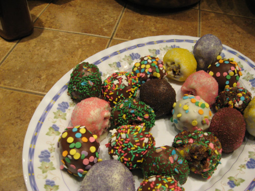 Cake balls make great kids desserts!