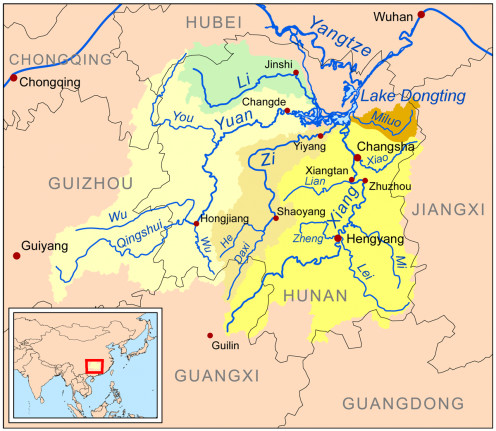 Dongting River near Changsha the Capital of Hunan Provence