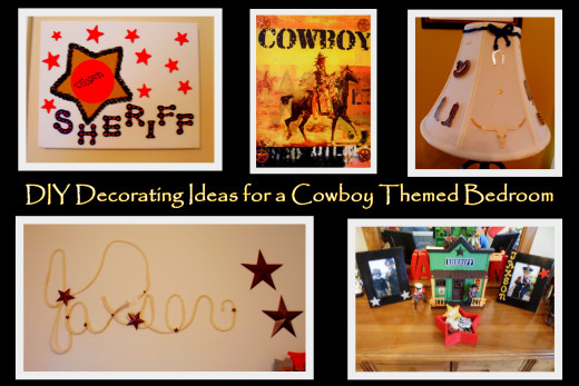 Fun western decorating ideas for a cowboy bedroom.