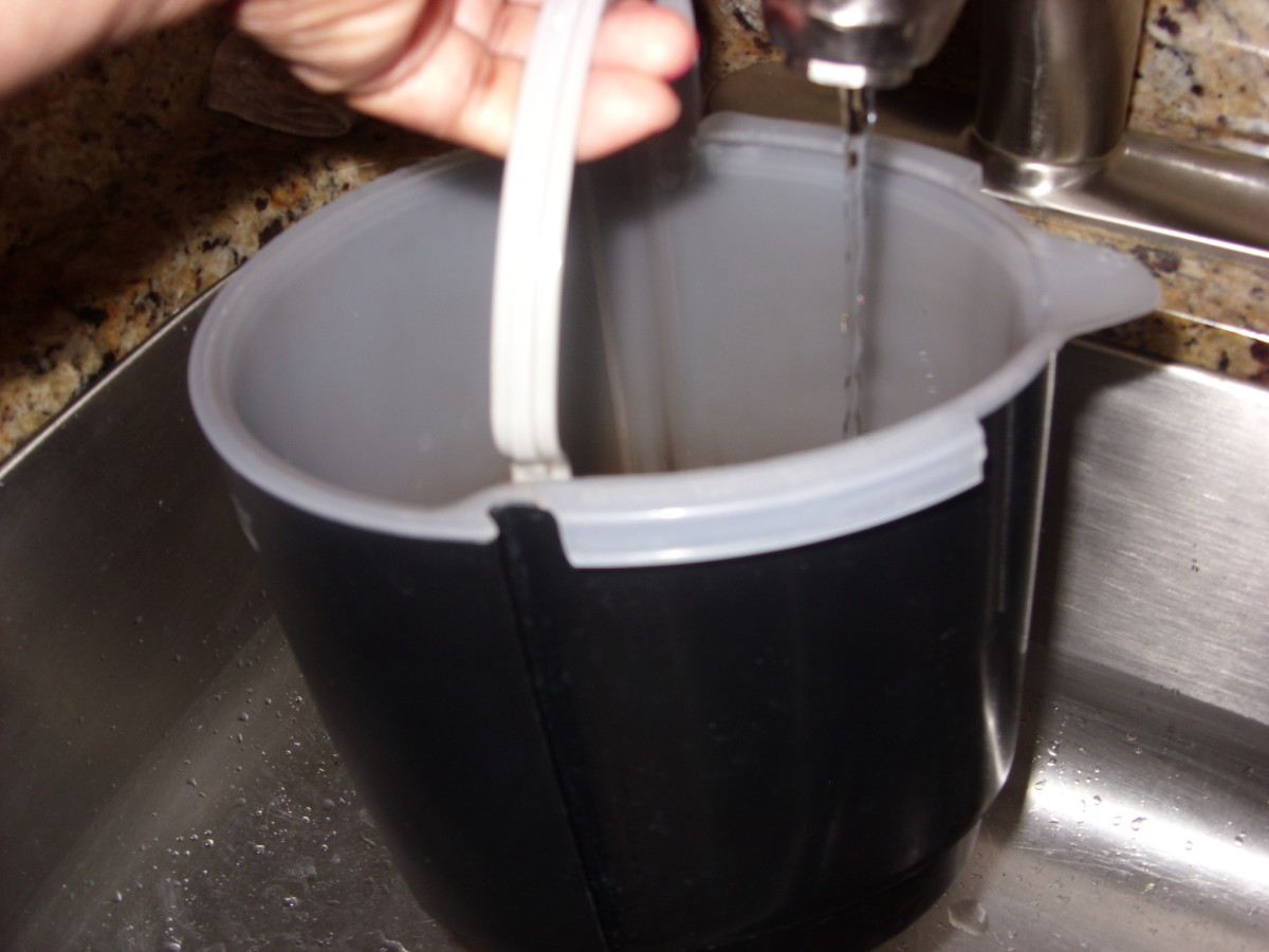Step 1: Fill coffee tank with water.