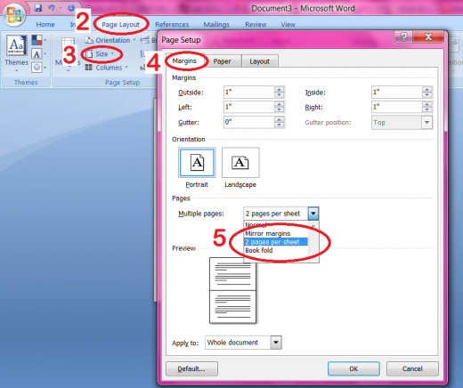 Follow these steps to create a recipe card in Microsoft Word  (Click the image to see it larger)