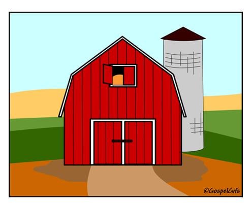 Barns have a unique roof design and a distinctive red paint job.