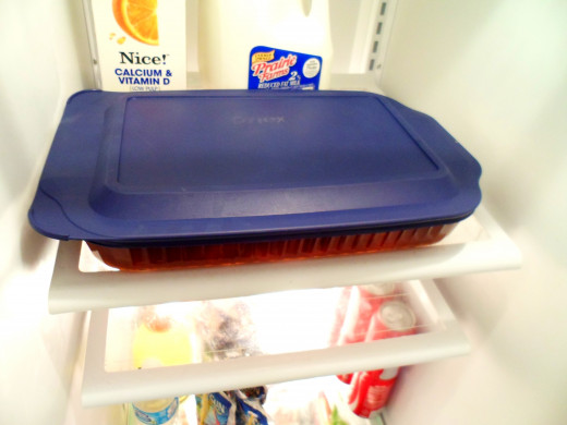 Cover with lid and refrigerate for 2 hours.