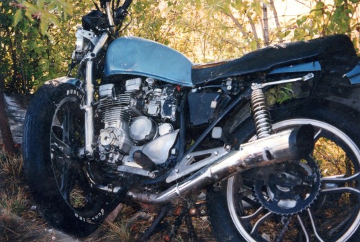 Side view of my wrecked motorcycle.