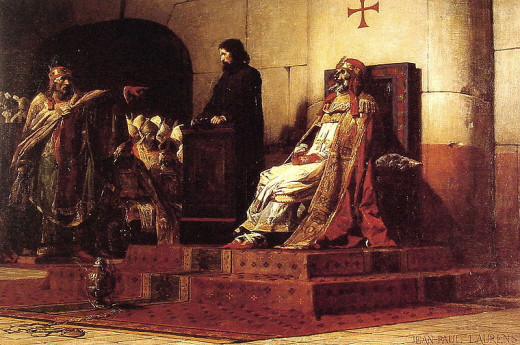 Pope Formosus and Stephen VII by Jean Paul Laurens