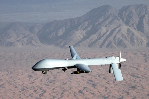 A drone equipped with cameras keeps a careful eye on our nation's farmers.