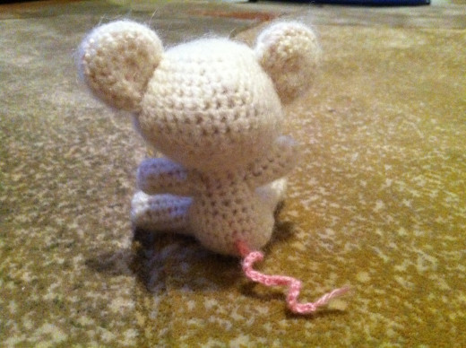 Crocheted mouse