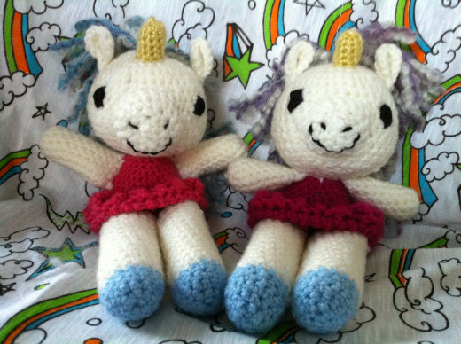Crocheted Ballerina Unicorns