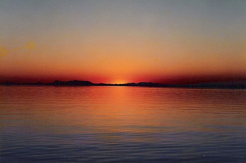 The mighty Zambezi at sunset The mighty Zambezi at sunset