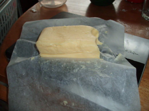 beutiful, creamy home made butter.