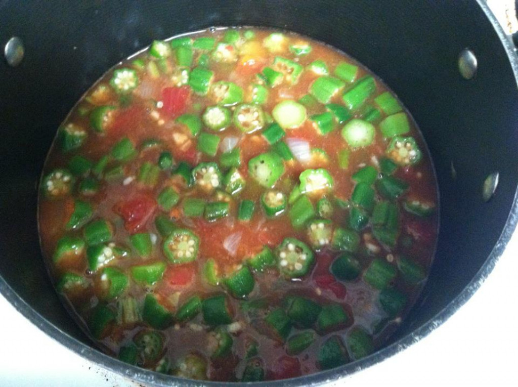 My Homemade Smothered Okra and Tomatoes