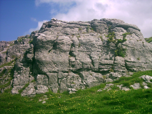 Limestone crag near Kilnsey, North Yorkshire
