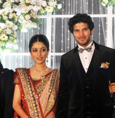 Dulquer Salmaan with wife Amal Sufi